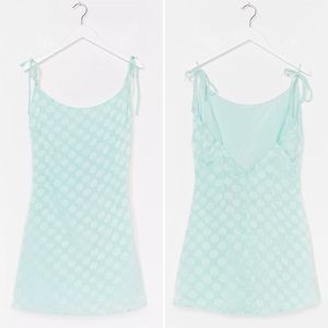 🆕 Nasty Gal Jacquard To Forget Satin Mini Dress